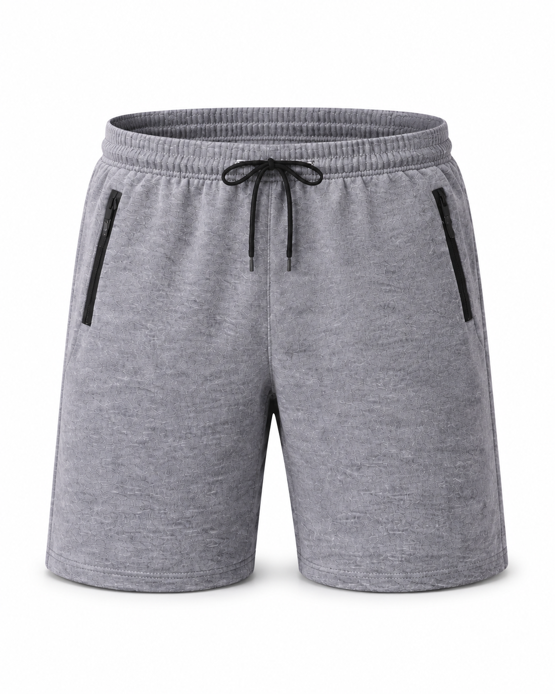 Melange Grey Drawstring Shorts